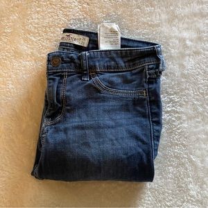 hollister dark blue skinny jeans